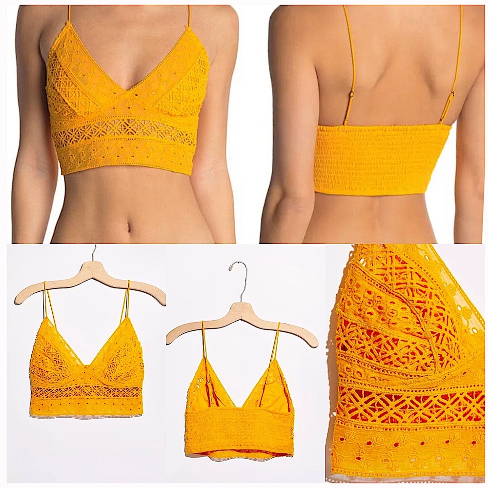 🎉HP🎉 Free People Intimately Carina Mango Bralet - Picture 6 of 10